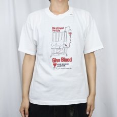 画像2: 80's THE BROOD CENTER 献血プリントTシャツ XL (2)