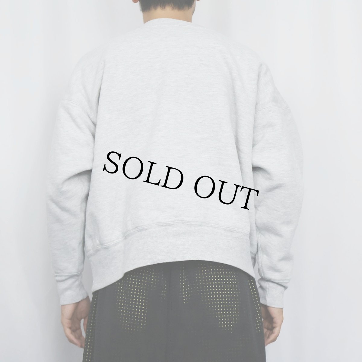 画像3: 80〜90's Champion 青刺繍タグ 中期 USA製 "THAYER ACADEMY" ダブルフェイススウェット XL (3)