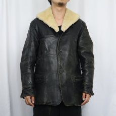 画像2: 20〜30's Outdoor Clothing by J.C.Penney ホースハイド カーコート (2)