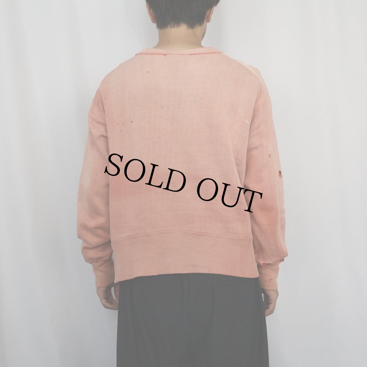 画像3: 50's BRENT フリーダムスリーブ 前Vスウェット M (3)