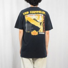 画像4: 2000's LED ZEPPELIN "狂熱のライヴ" ロックバンド ジャパンツアープリントTシャツ BLACK L (4)