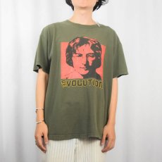 画像2: 2000's JOHN LENNON "REVOLUTION" ミュージシャン プリントTシャツ L (2)