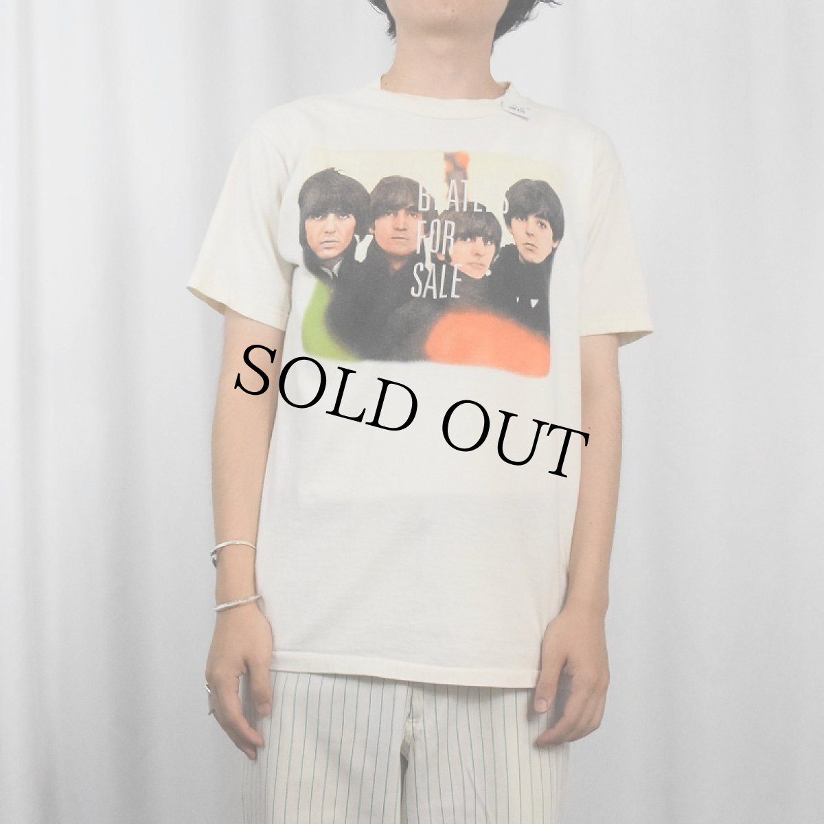 画像3: 90's THE BEATLES USA製 "BEATLES FOR SALE" ロックバンド アルバムプリントTシャツ L (3)