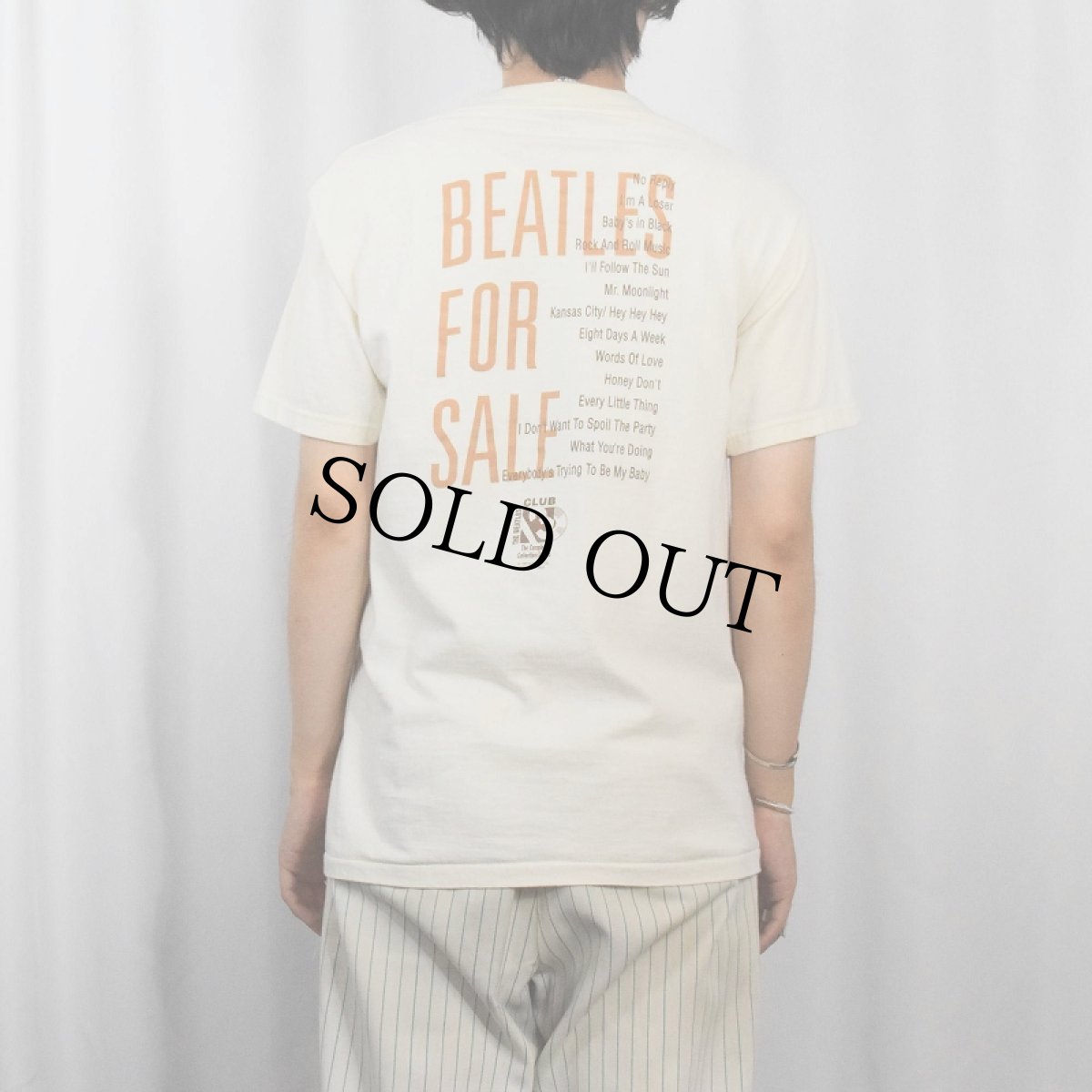 画像4: 90's THE BEATLES USA製 "BEATLES FOR SALE" ロックバンド アルバムプリントTシャツ L (4)