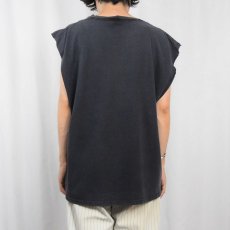 画像3: BOB MARLEY "natty dread" レゲエミュージシャン アルバムプリント カットオフスリーブTシャツ BLACK 1X (3)