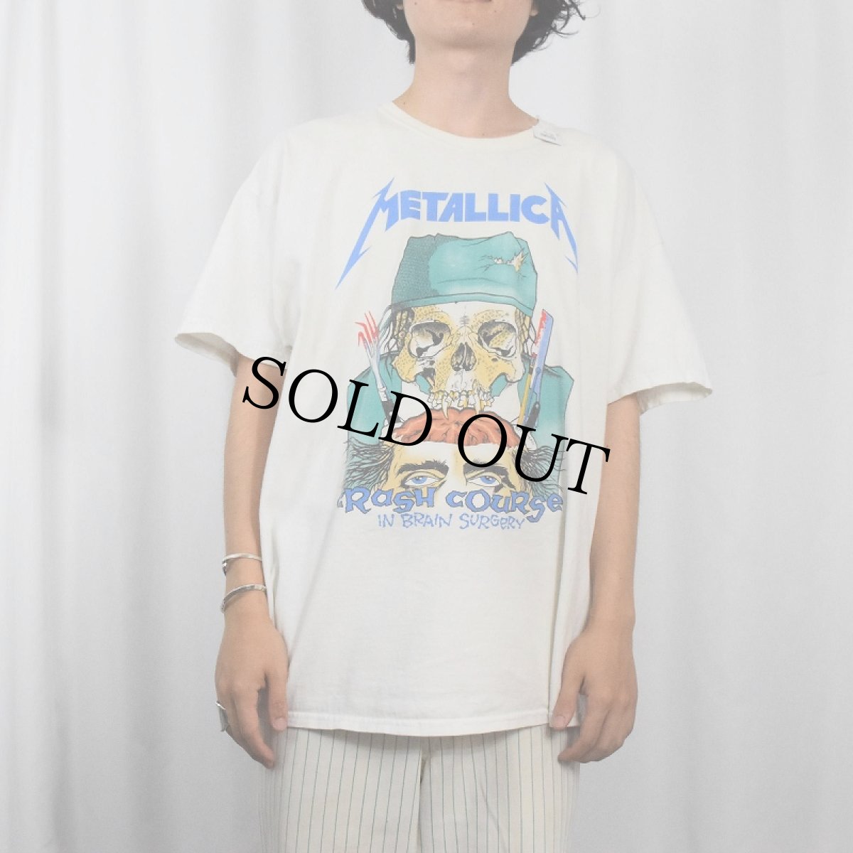 画像2: METALLICA ロックバンド プリントTシャツ XL (2)