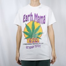 画像2: Earth Mama 4:20 ガンジャプリントTシャツ (2)
