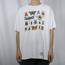 画像2: 90's USA製 昆虫プリントTシャツ XL (2)