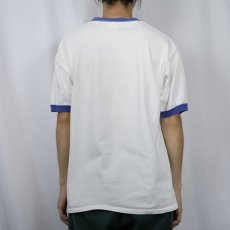 画像3: 70's USA製 "BULLWINKLE" アニメキャラクター リンガーTシャツ XL (3)