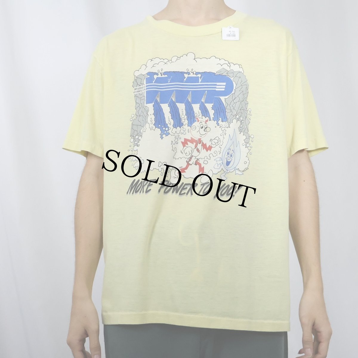 画像2: 80's Reddy Kilowatt "MORE POWER TO YOU!" キャラクタープリントTシャツ (2)