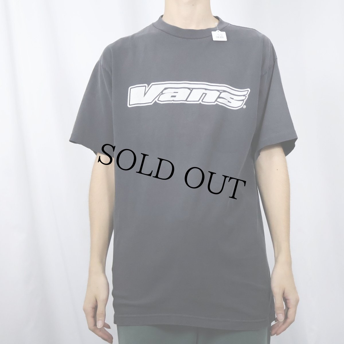 画像2: VANS ロゴプリントTシャツ BLACK (2)