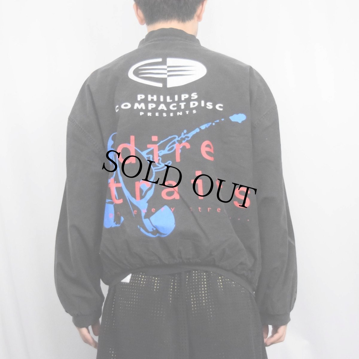 画像3: 80's Philips Compact Disc "Dire Straits" ロックバンド コットンジャケット BLACK XL (3)