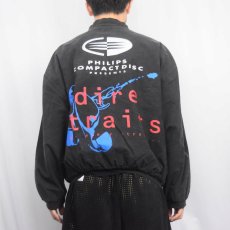 画像3: 80's Philips Compact Disc "Dire Straits" ロックバンド コットンジャケット BLACK XL (3)