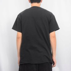 画像3: ピースマーク ガンジャプリントTシャツ BLACK L (3)