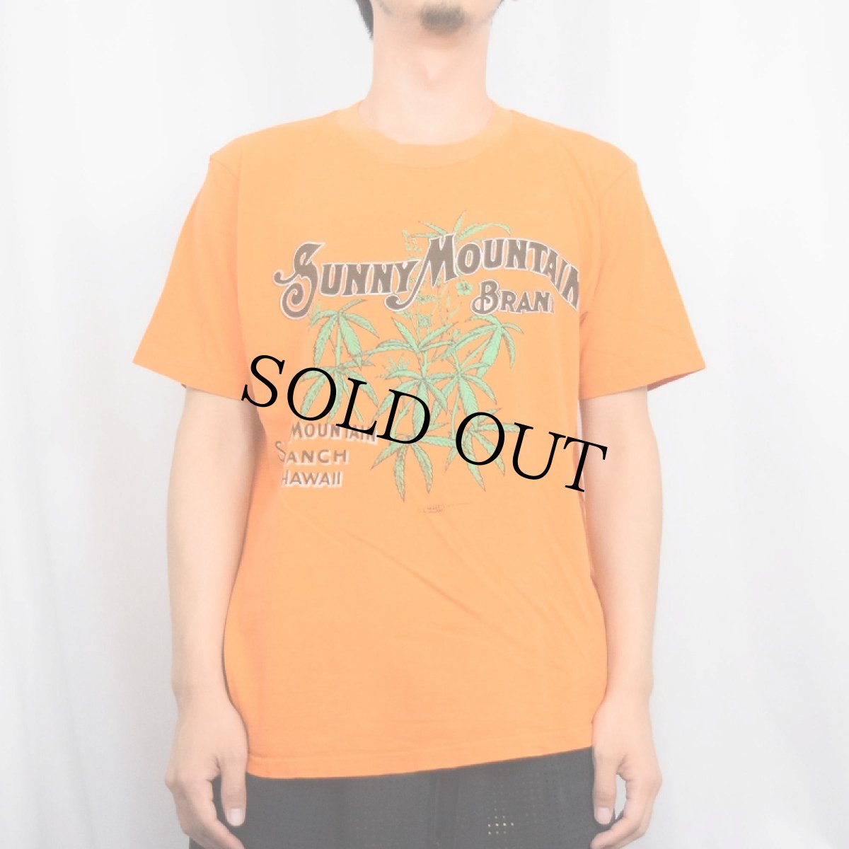 画像2: 80's "SUNNY MOUNTAIN BRAND" ガンジャプリントTシャツ L (2)