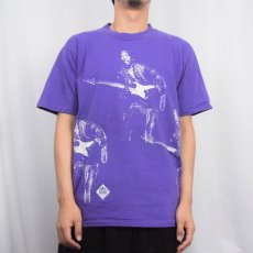 画像3: 90's Jimi Hendrix USA製 ミュージシャン 試し刷りTシャツ L (3)