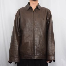 画像2: POLO Ralph Lauren ラムレザー スイングトップ M (2)