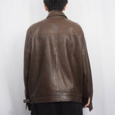 画像3: POLO Ralph Lauren ラムレザー スイングトップ M (3)