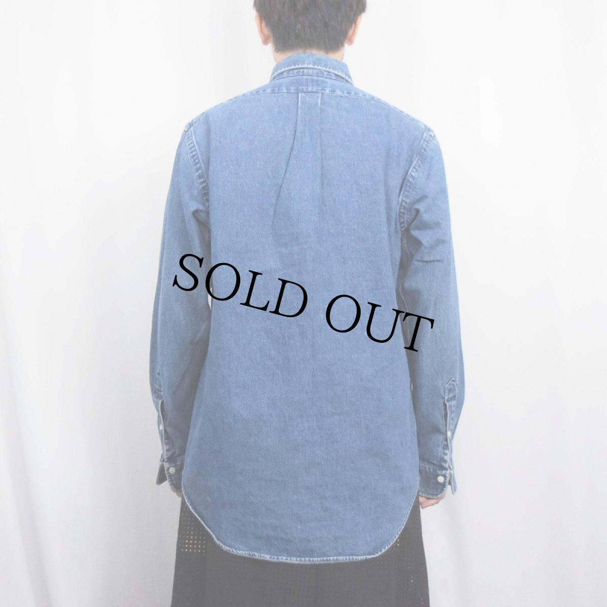 画像3: 80〜90's Ralph Lauren POLO COUNTRY デニムボタンダウンシャツ M (3)