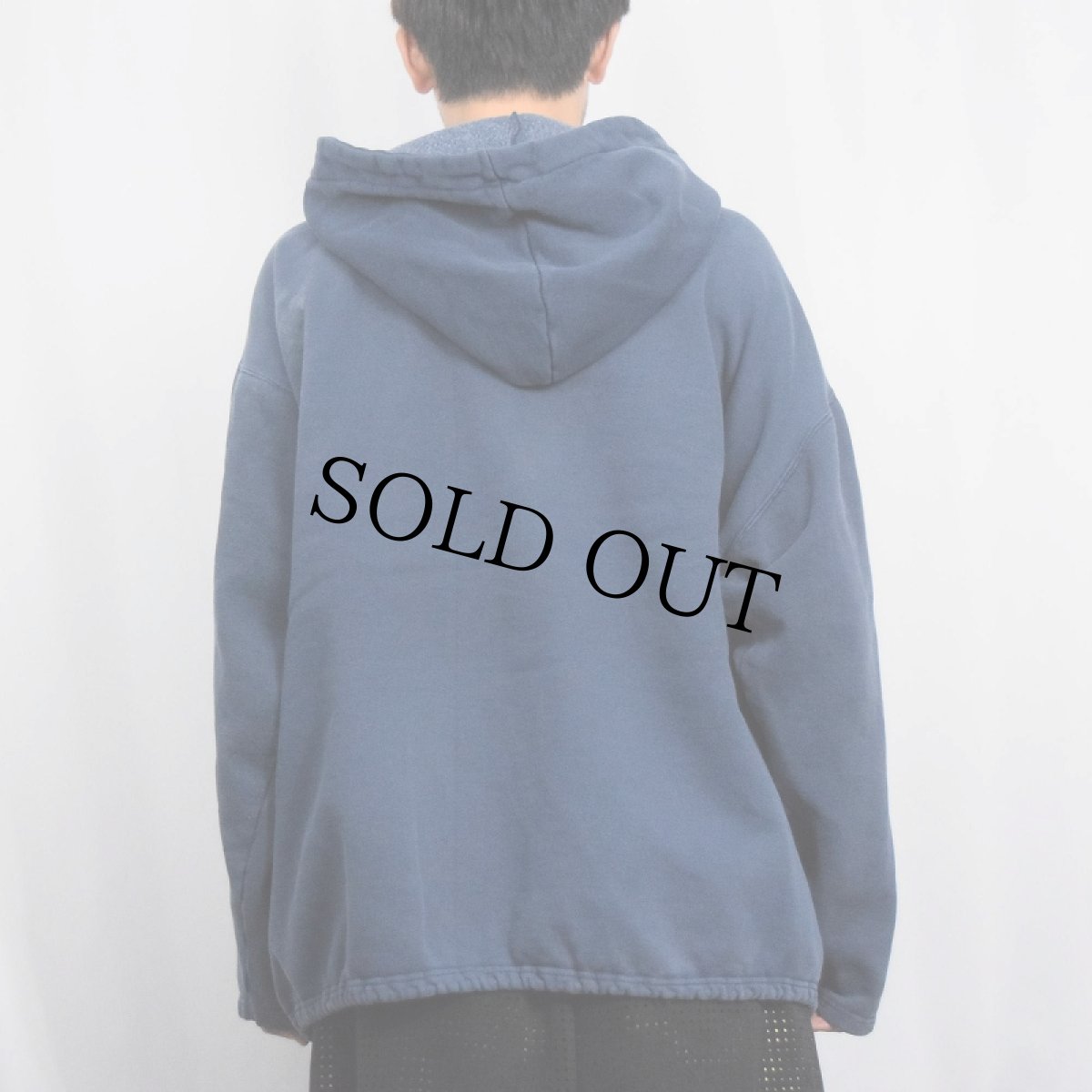 画像3: 80's STUSSY USA製 クラウンロゴ スウェットフーディー NAVY XL (3)