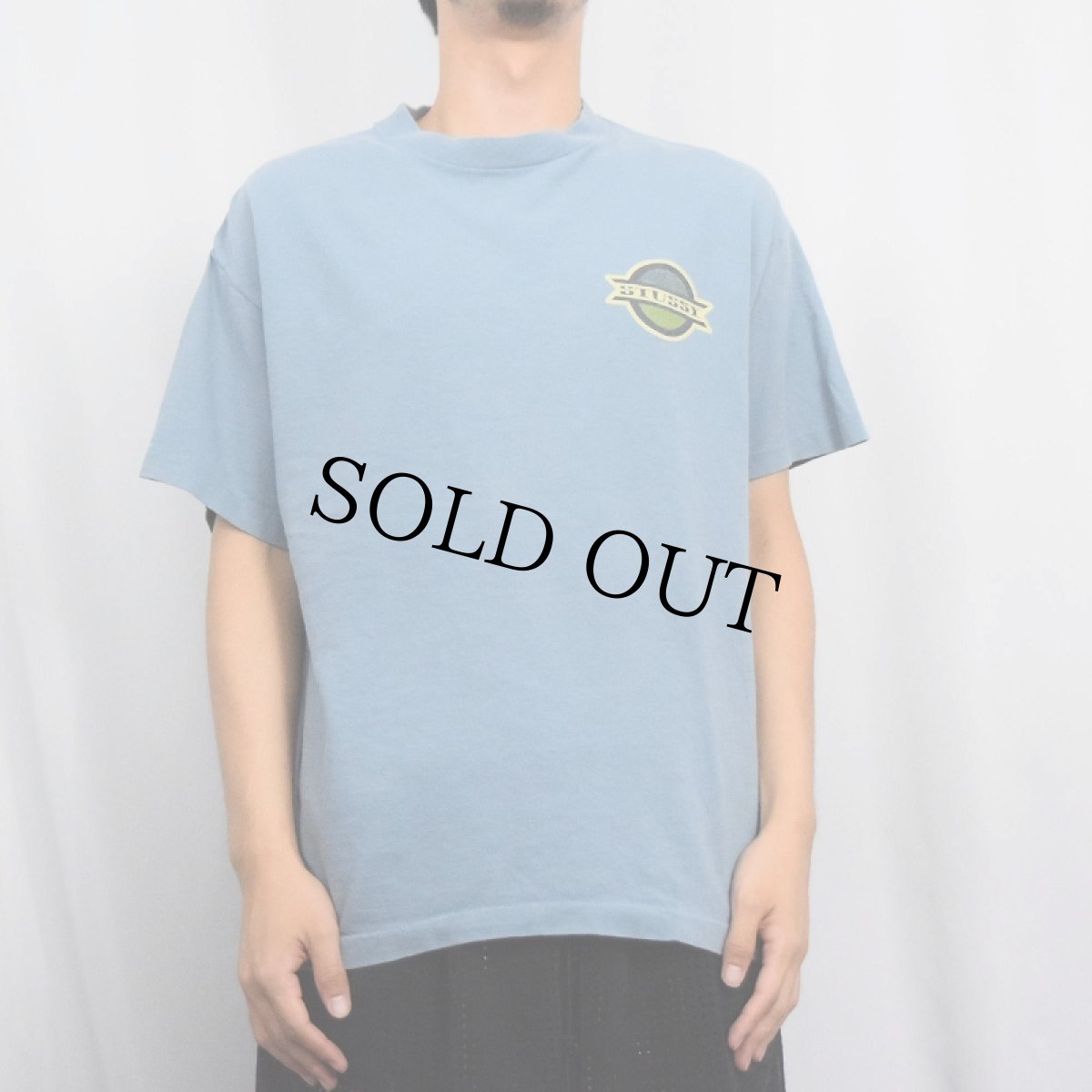 画像2: 80's STUSSY USA製 ロゴプリントTシャツ L (2)