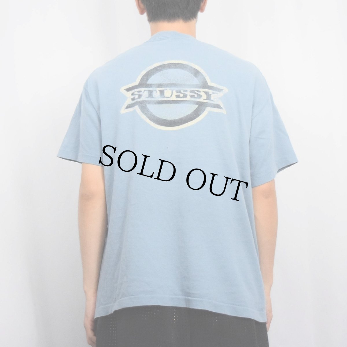 画像3: 80's STUSSY USA製 ロゴプリントTシャツ L (3)