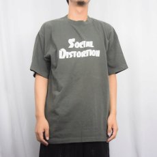 画像2: 90's SOCIAL DISTORTION USA製 パンクロックバンド プリントTシャツ XL (2)