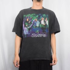 画像2: 90's The Doors USA製 ロックバンド プリントTシャツ BLACK XL (2)