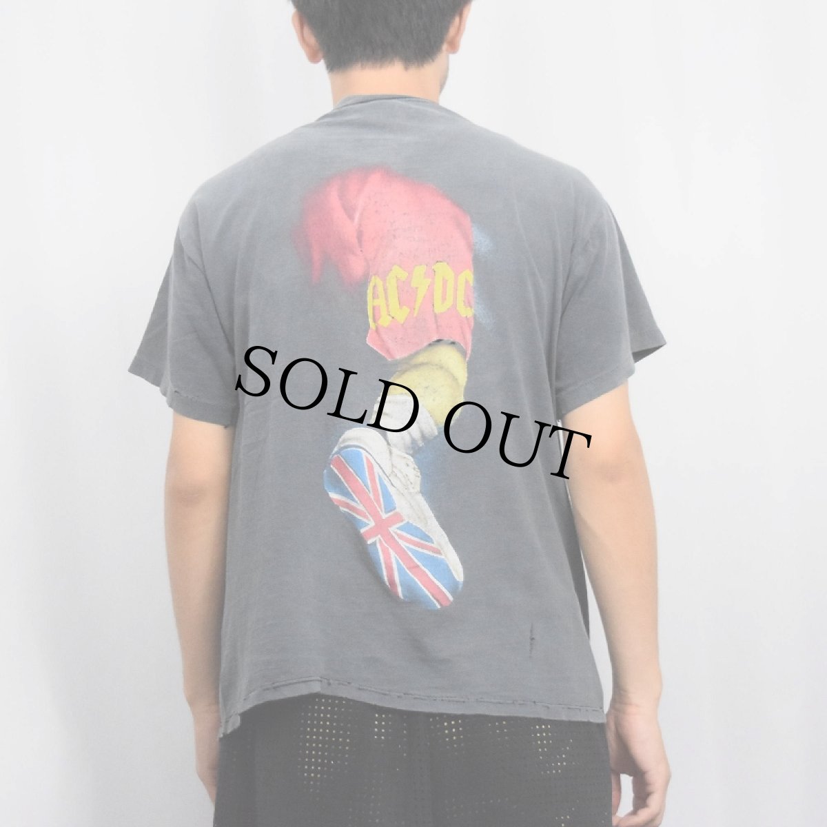 画像4: 90's AC/DC USA製 ロックバンド プリントTシャツ BLACK L (4)