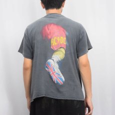 画像4: 90's AC/DC USA製 ロックバンド プリントTシャツ BLACK L (4)
