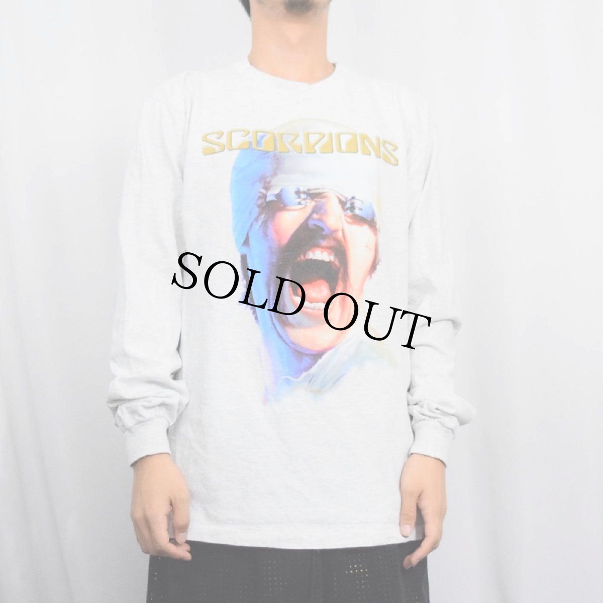 画像3: 90's SCORPIONS USA製 ヘヴィメタルバンド プリントロンT L (3)