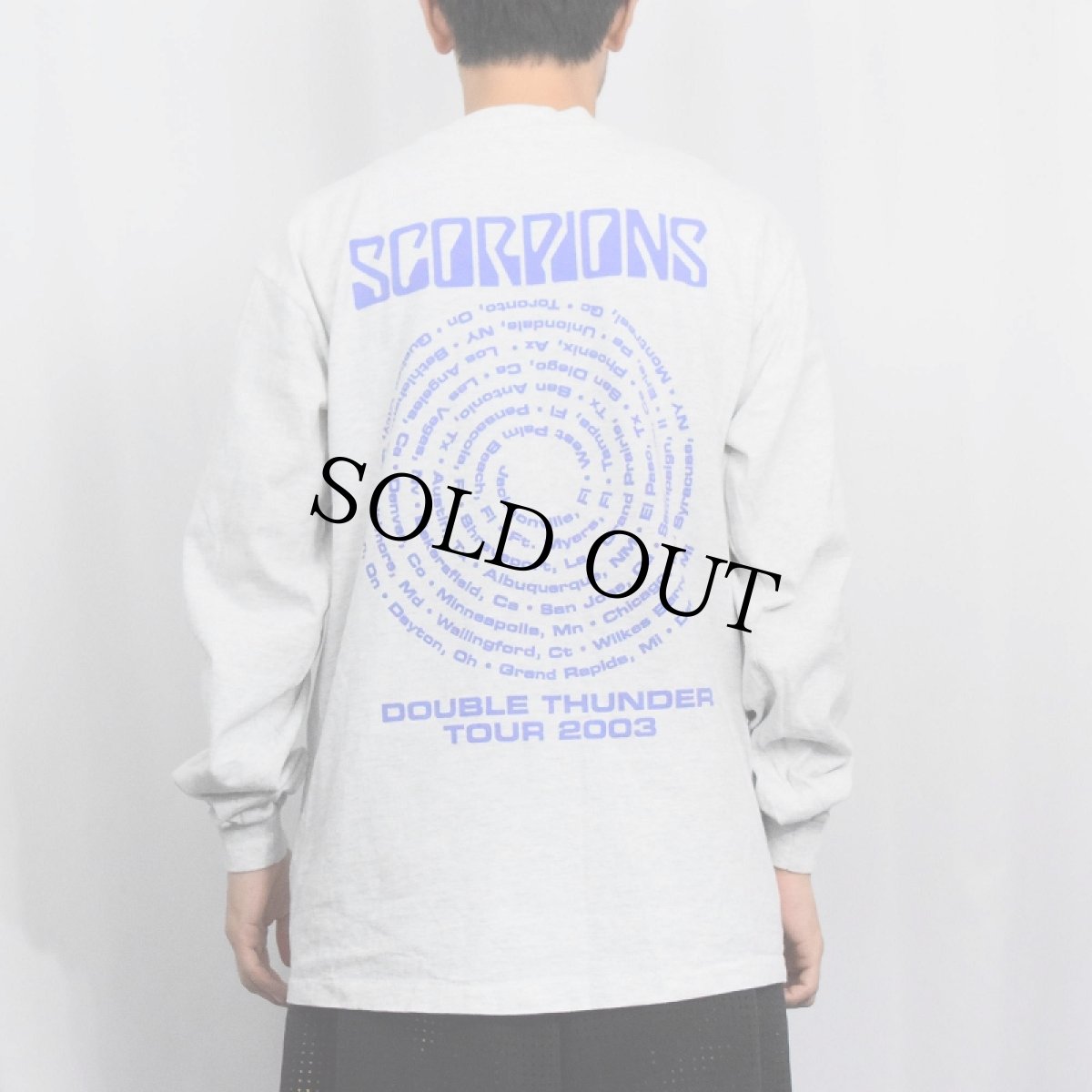 画像4: 90's SCORPIONS USA製 ヘヴィメタルバンド プリントロンT L (4)
