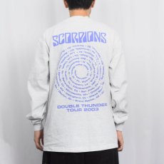 画像4: 90's SCORPIONS USA製 ヘヴィメタルバンド プリントロンT L (4)