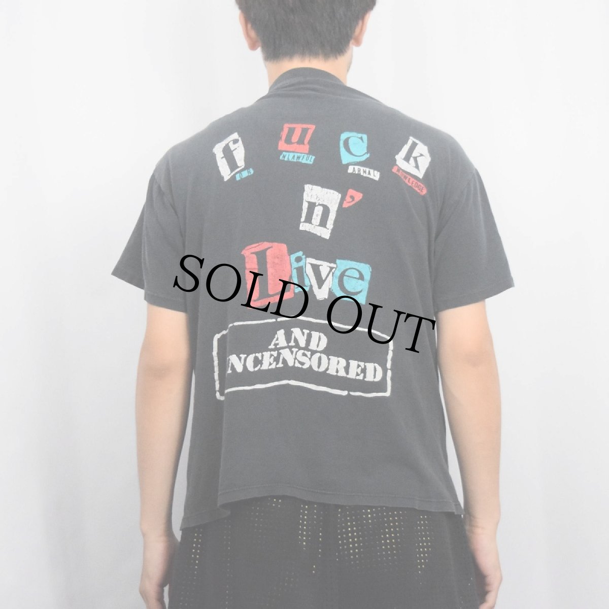 画像4: 90's VAN HALEN USA製 ハードロックバンド プリントTシャツ BLACK L (4)