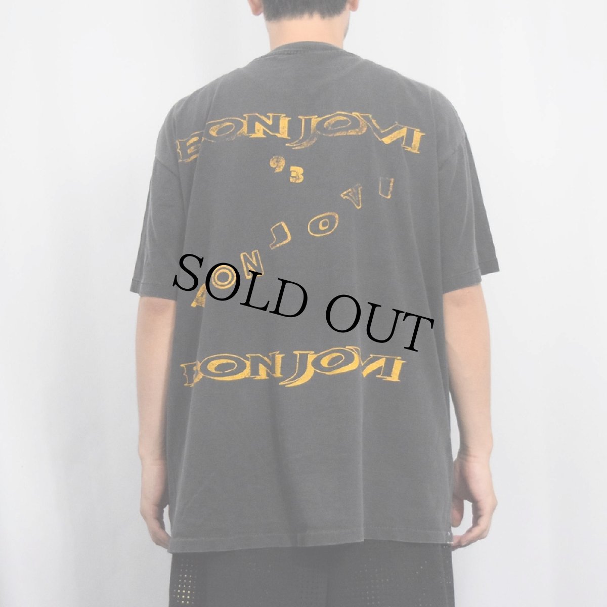 画像4: 90's BON JOVI USA製 ハードロックバンド プリントTシャツ BLACK XL (4)