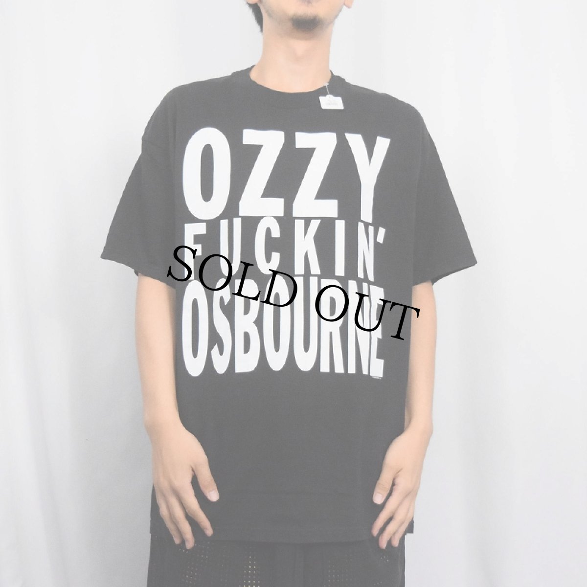 画像2: OZZY OSBOURNE ヘヴィメタル・ミュージシャン プリントTシャツ BLACK L (2)