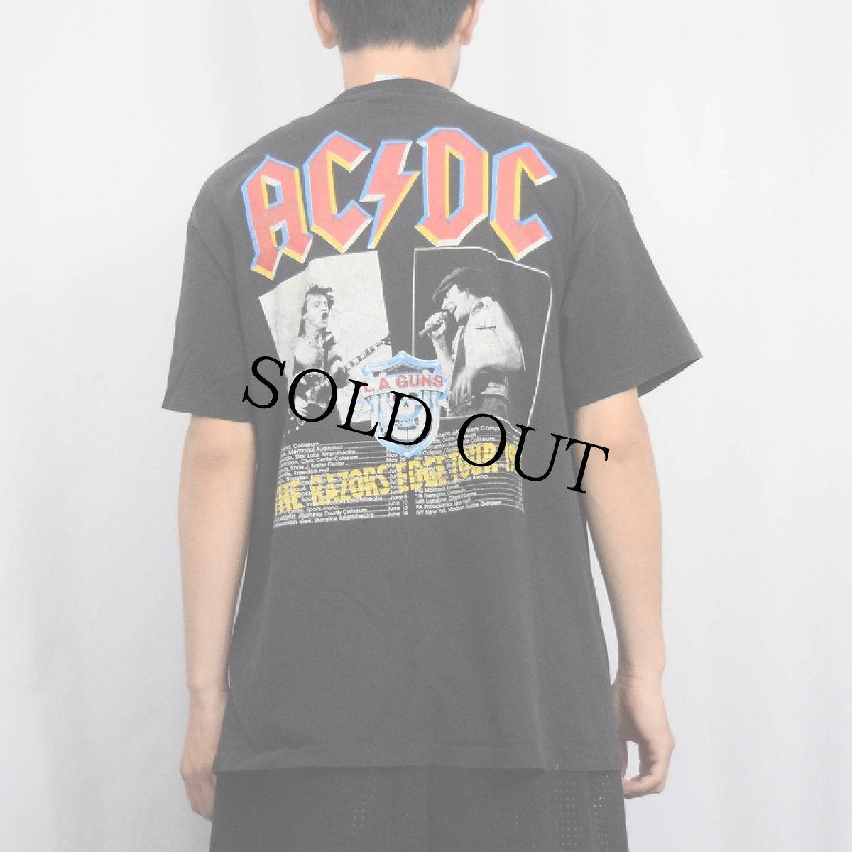 画像3: 90's AC/DC USA製 ロックバンド プリントTシャツ BLACK XL (3)