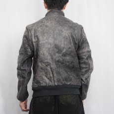 画像3: Hein Gericke ドッキングデザイン シングルライダースジャケット BLACK SIZE50 (3)