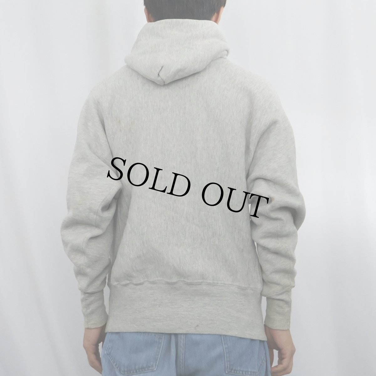 画像3: 70〜80's Champion 青単色タグ REVERSE WEAVE USA製 "ウイングフット" プリントスウェットフーディー M (3)