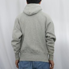 画像3: 70〜80's Champion 青単色タグ REVERSE WEAVE USA製 "ウイングフット" プリントスウェットフーディー M (3)