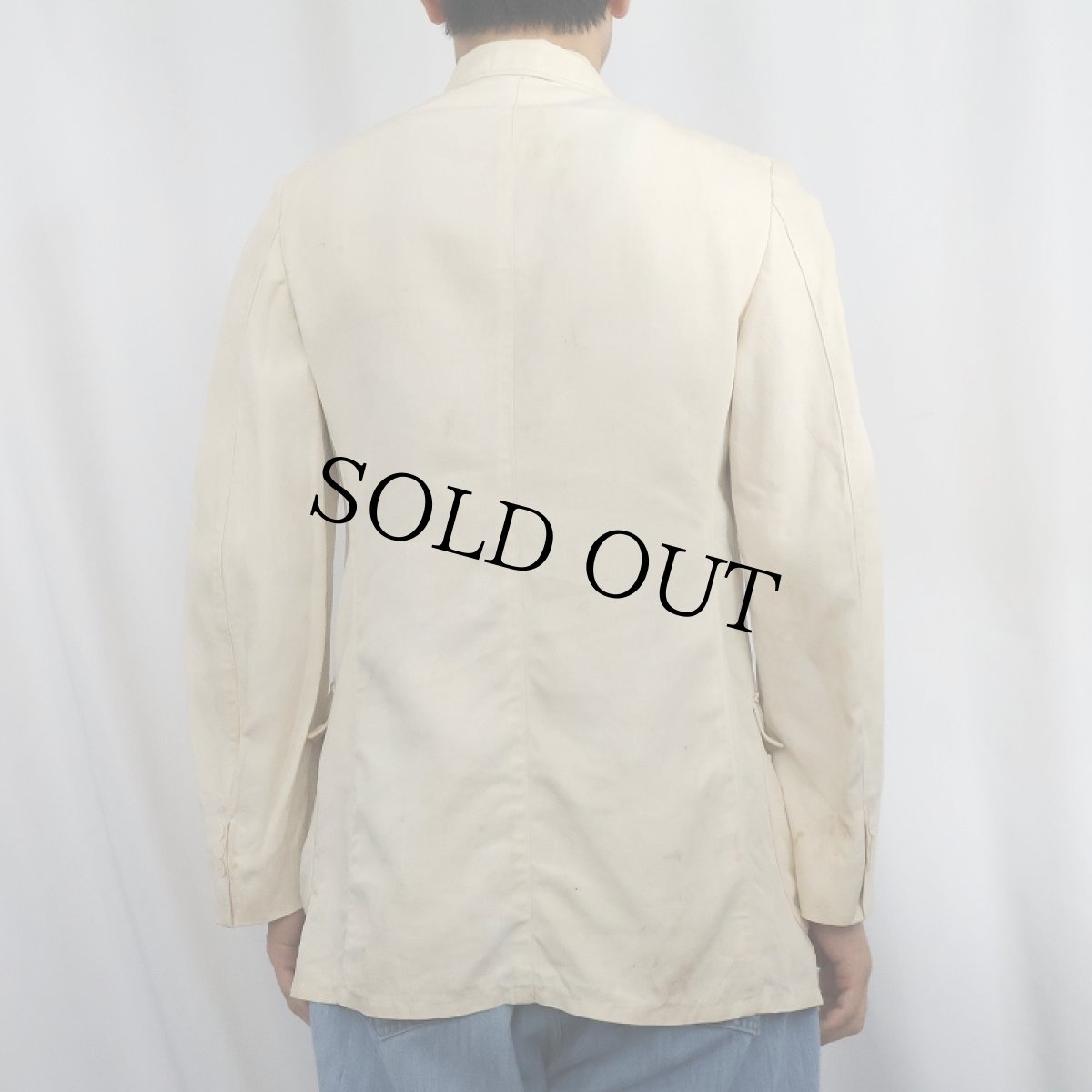 画像3: 〜40's JACKSON & MOYER "Porto rican" リネンテーラードジャケット (3)