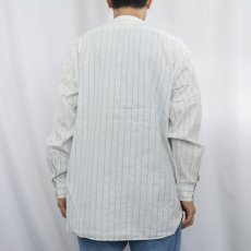 画像3: POLO Ralph Lauren "BRENARD" ストライプ柄 バンドカラーシャツ M (3)