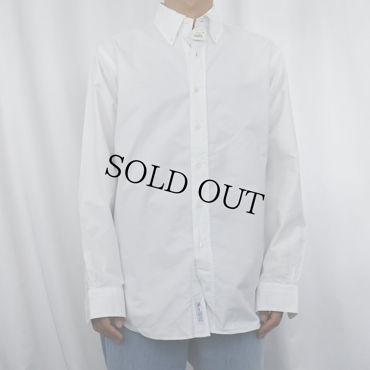 画像2: 90’s Brooks Brothers USA製 オックスフォードボタンダウンシャツ 16-34 (2)