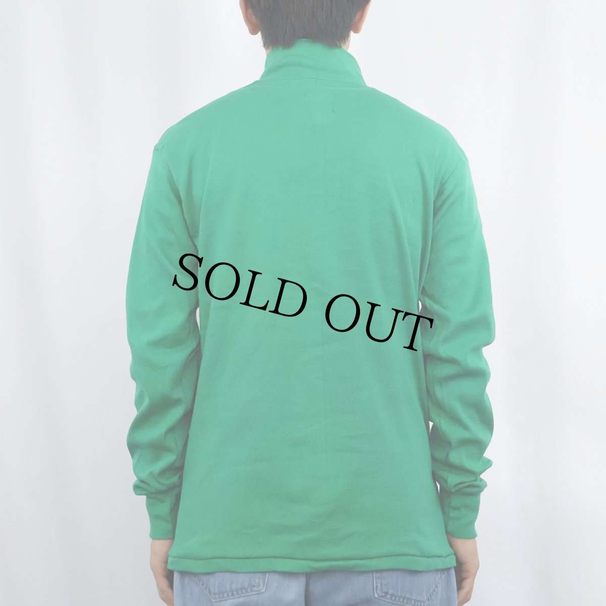 画像3: 80's U.S.NAVY デッキクルー モックネックロンT LARGE (3)