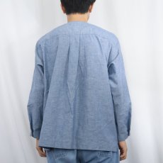 画像3: 90's JONES NEW YORK SPORT コットンノーカラーシャツ (3)