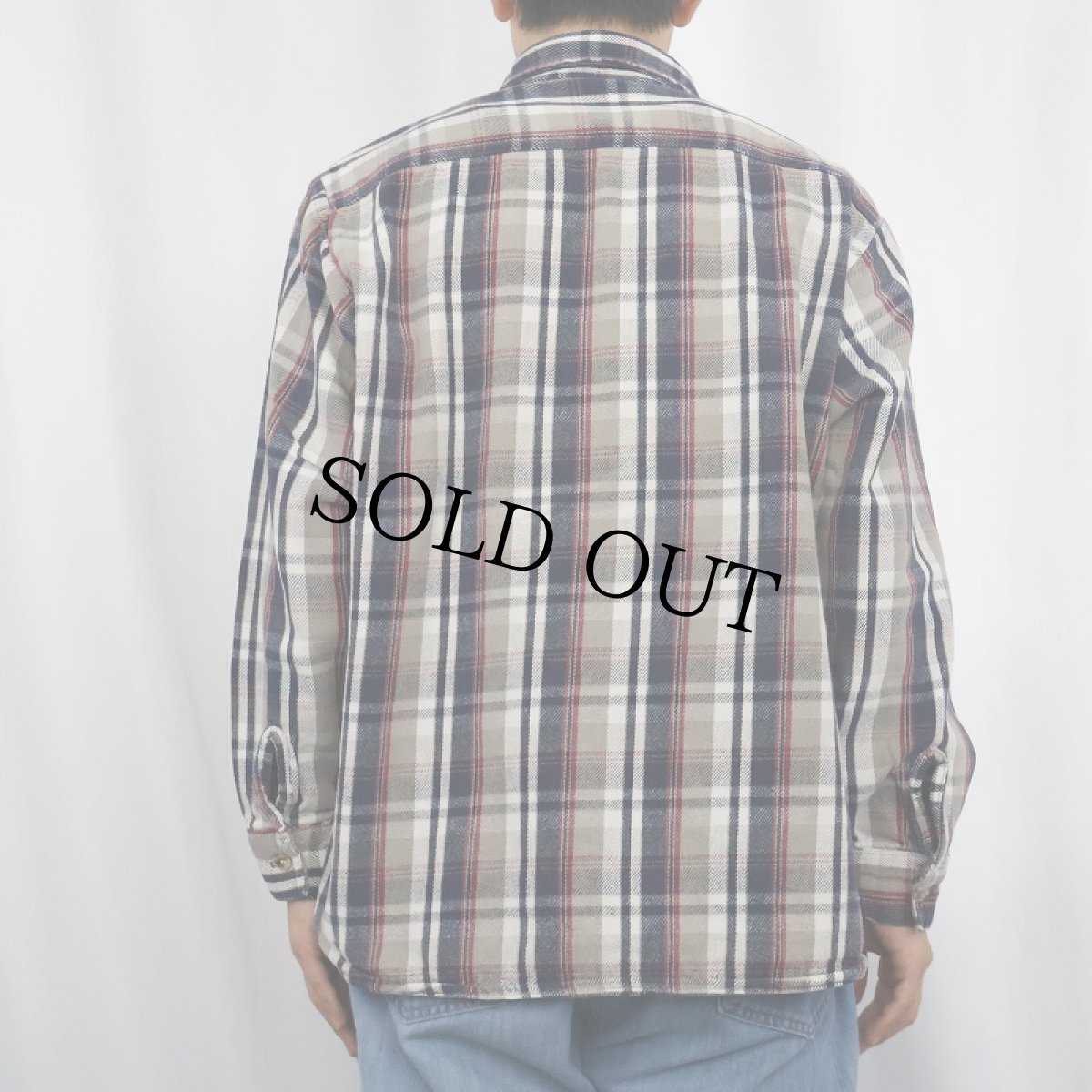 画像3: 90's FIVE BROTHER チェック柄 ヘビーネルシャツ XL (3)