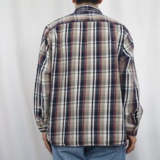 画像3: 90's FIVE BROTHER チェック柄 ヘビーネルシャツ XL (3)