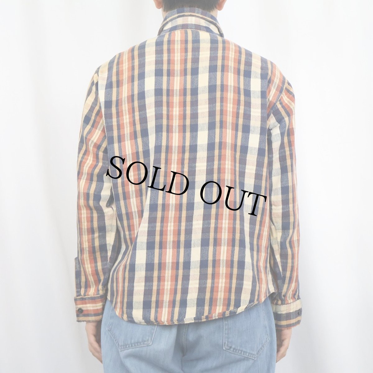 画像3: 80's FIVE BROTHER USA製 チェック柄 ヘビーネルシャツ M (3)