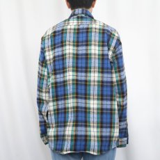 画像3: 90's FIVE BROTHER USA製 チェック柄 ヘビーネルシャツ L (3)