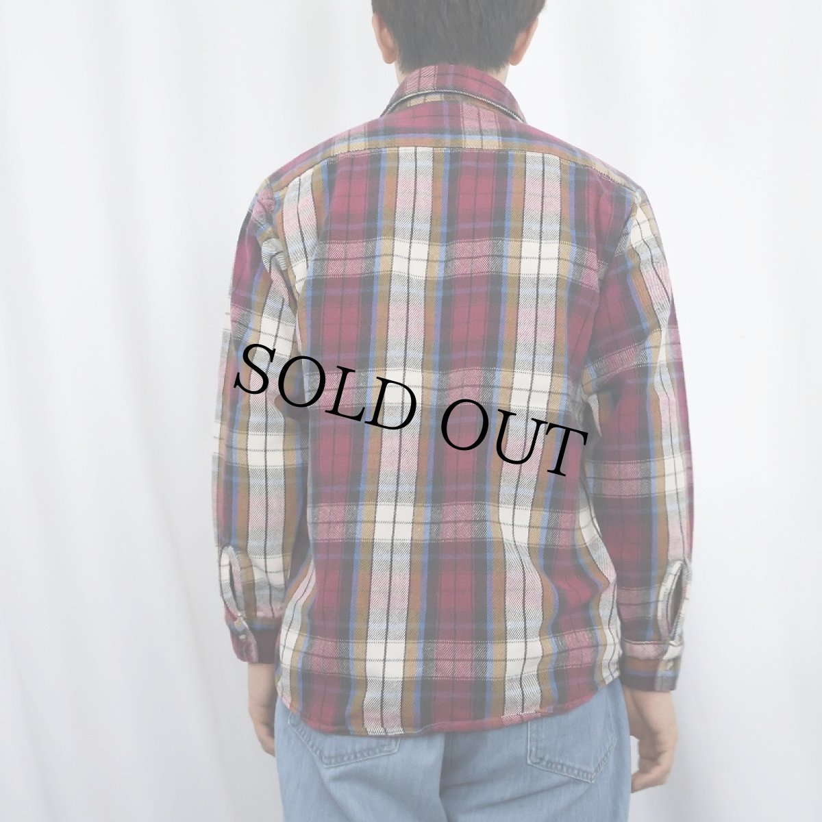 画像3: 90's FIVE BROTHER USA製 チェック柄 ヘビーネルシャツ M (3)